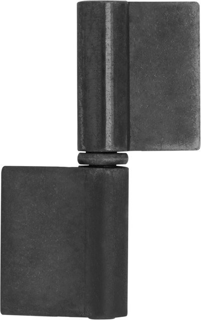 SO-TECH Anschweißband Außen aus Stahl in Schwarz Matt mit langer Fahne, Durchmesser: 14 mm, Höhe: 83 mm - Bild 1