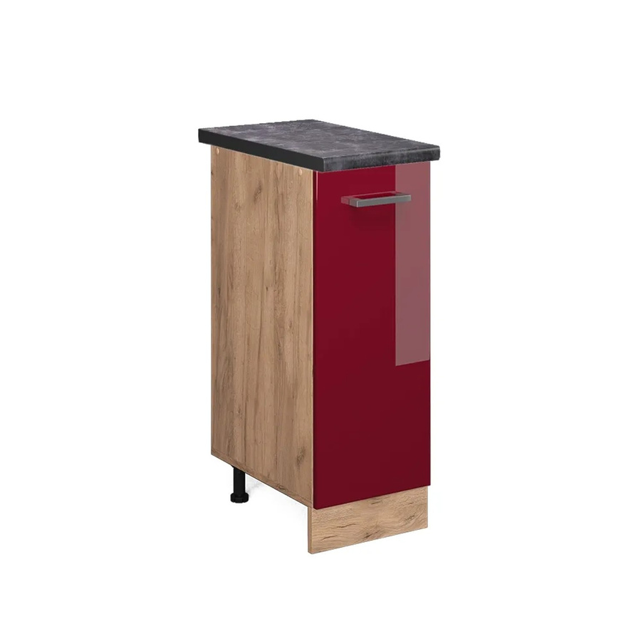 Vicco Apothekerschrank R-Line Medizinschrank für die Küche in Anthrazit Hochglanz B: 30 cm, H: 81,6 cm, T: 60 cm - Bild 2