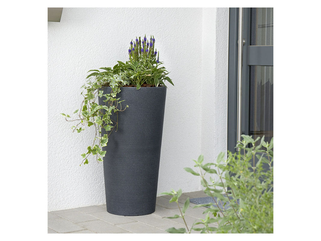SCHEURICH Pflanzgefäß Coneo High Schwarz Granit Durchmesser: 39 cm, Höhe: 70 cm - Bild 2