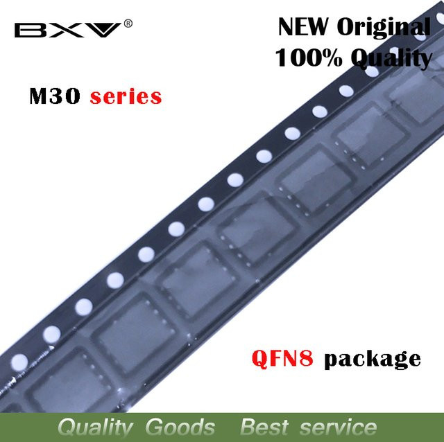 5 Stück QFN-8 IC Chips m3052m m3054m m3056m m3058m in Schwarz - Bild 1