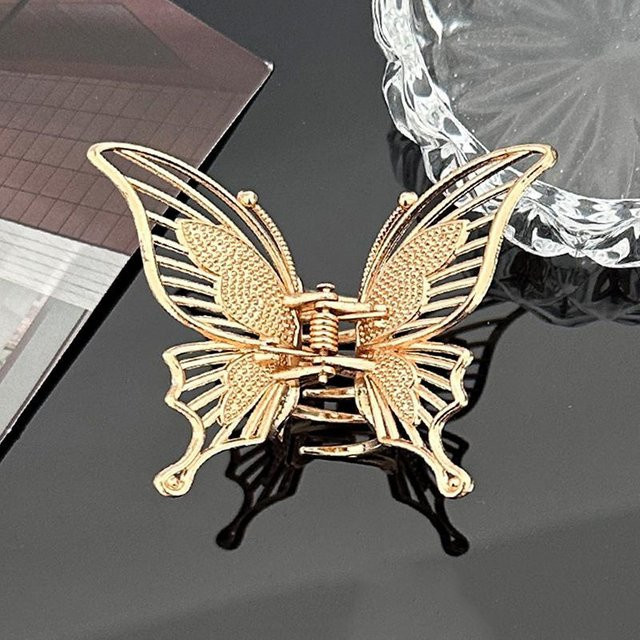 YULIN Haarklammer Schmetterling, Metallisch, Damen - Bild 1