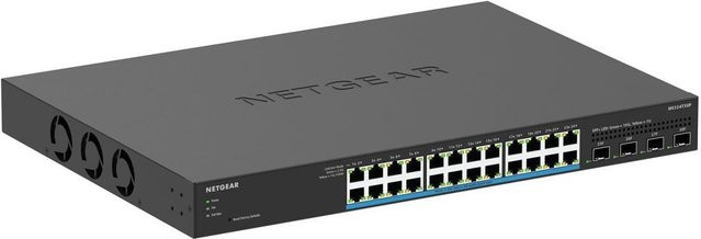 Netgear Smart MS324TXUP Switch mit 24 x 2,5G PoE++ Ports und 4 x 10 Gigabit SFP+ Uplinks in Schwarz - Bild 1