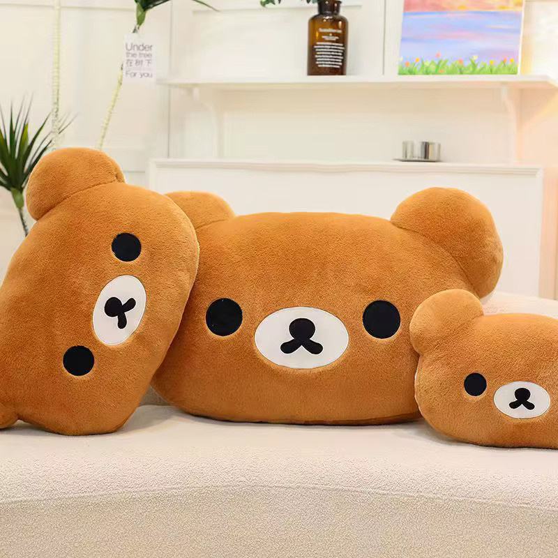 Andralyn Rilakkuma Plüsch Handkissen, Bär, Braun - Bild 1