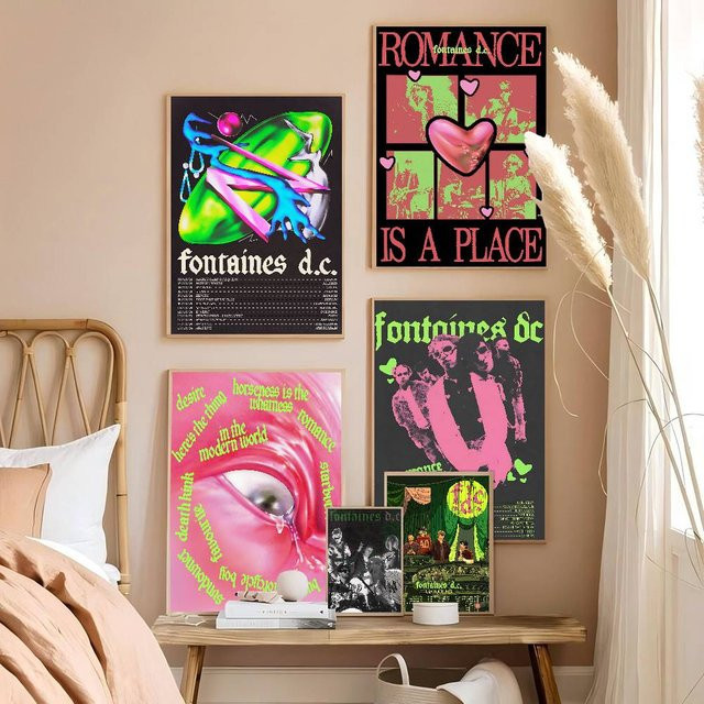 Potdemiel DC Romance Anime Wandaufkleber Multicolor für Wohnzimmer und Bar - Bild 1