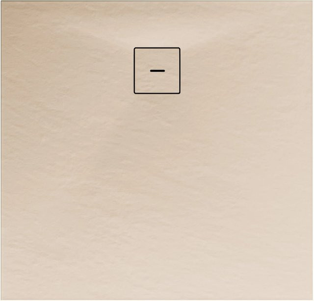 Schulte Duschwanne ExpressPlus quadratisch aus Mineralguss in Sand/Beige B/L: 100 x 100 cm - Bild 1