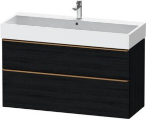 Duravit Waschtischunterschrank D-Neo in Schwarz, Wandmontage, B/T/H: 118,4 x 44,2 x 62,5 cm - Bild 1