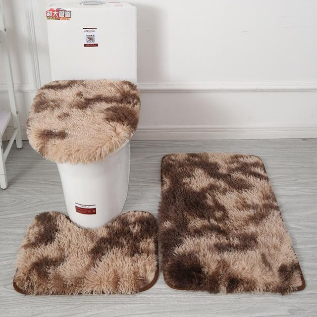 Yiran Furniture 3-teiliges Set Badematten aus Acryl, rutschfest und saugfähig - Bild 1