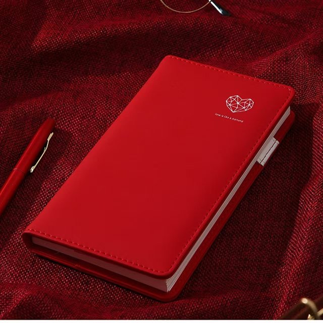 Nachfüllbares Taschennotizbuch 2026 mit Gewohnheits-Tracker, A6 Planer mit Hardcover in Schwarz oder Rot - Bild 1
