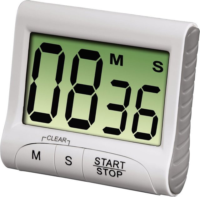 Digitaler Küchentimer Countdown von XavaX in Weiß - Bild 1