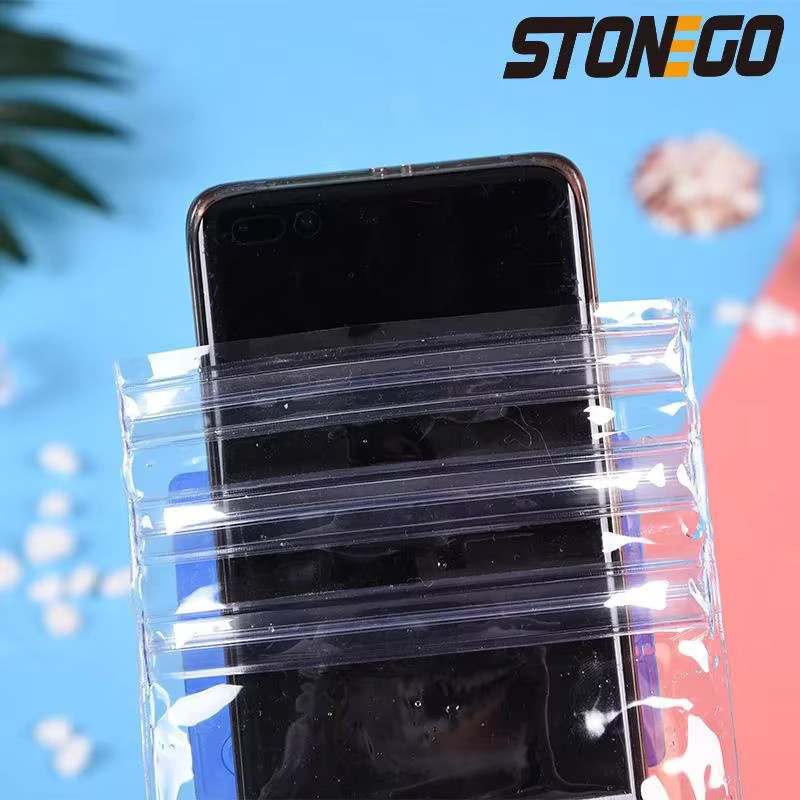 STONEGO Wasserdichte Handyhülle in Schwarz und Transparent für Schwimmen, Tauchen und Outdoor-Aktivitäten - Bild 4
