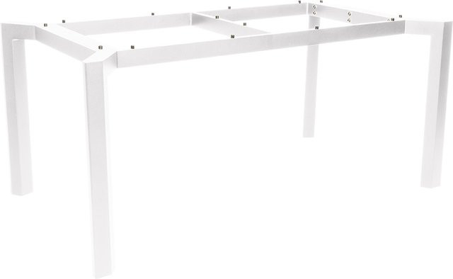 Stern Tischgestell Penta Aluminium weiß B: 160 cm, T: 90 cm mit Nivelliersystem - Bild 1