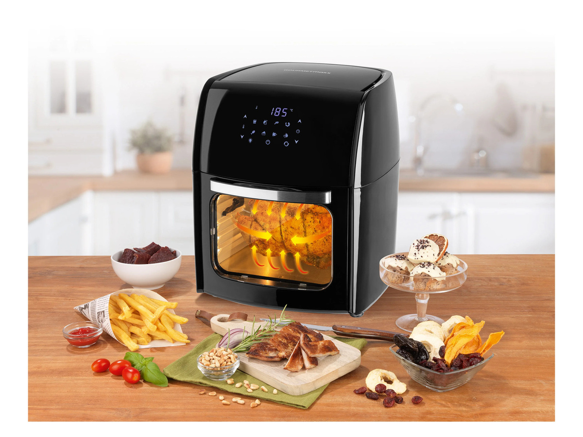 GOURMETMAXX Heißluftfritteuse HIC-AF-8081D in Schwarz, 12 l - Bild 2