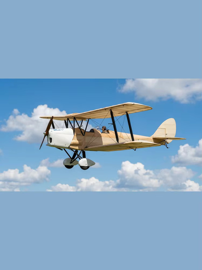 DIY Tiger Moth DH-82 Balsaholz-Modellbausatz, 1000mm - Bild 5