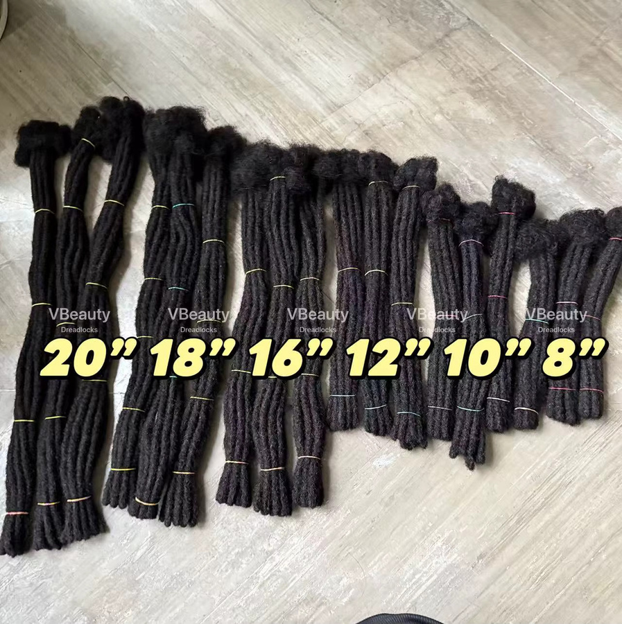 MAKI Dreadlocks Echthaar Locs, 10 Stränge, Unisex - Bild 2