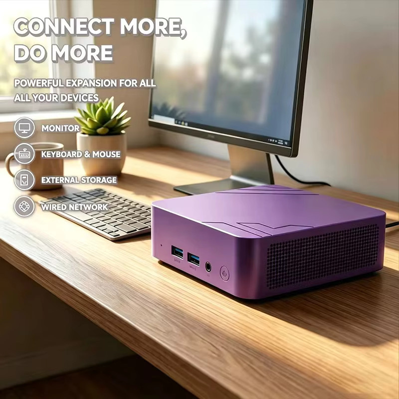 Intel Hochleistungs-Mini-PC mit Intel Core I9-10980HK, 16GB RAM und 1TB SSD kompakter Desktop für Büroarbeit und Gaming - Bild 2