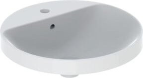 Geberit Einbauwaschtisch VariForm aus Keramik in Weiß, rund, Breite: 48 cm - Bild 1