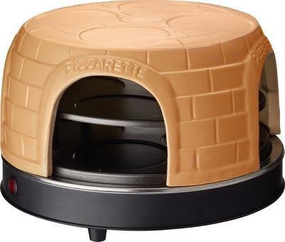 Emerio Pizzaofen PO-116124.1 mit Kontrollleuchte und Antihaftbeschichtung in Terrakotta, Orange und Black - Bild 1