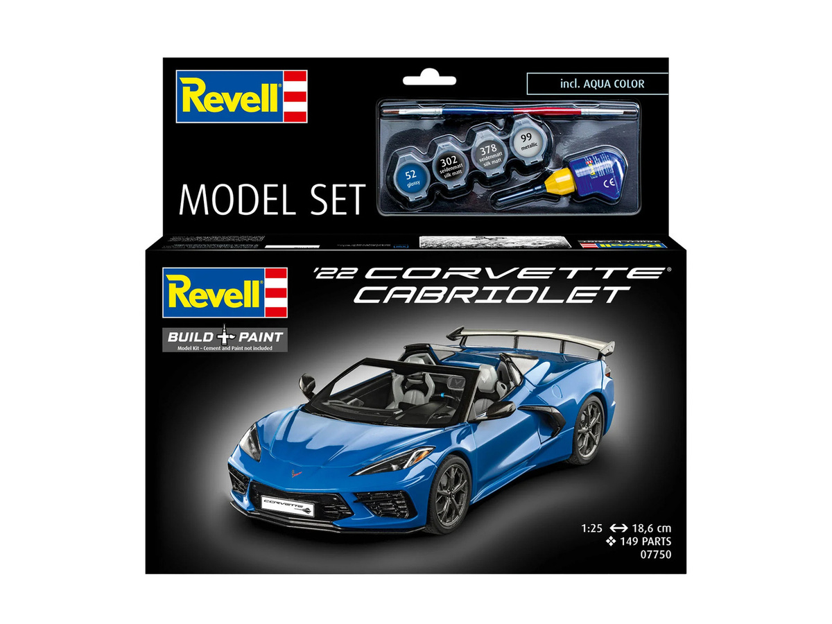 Revell Chevrolet Corvette C8 Cabriolet Model Set, 1:25 - Bild 3