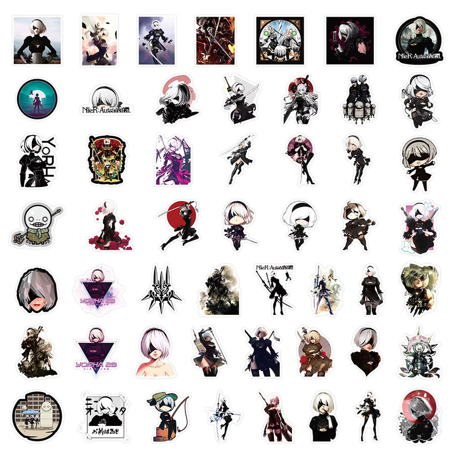 TIANMENG NieR Automata Spiel Aufkleber, 50-teiliges Set - Bild 5