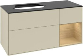 V&B Waschtischunterschrank Finion in Grau lackiert, Breite: 120 cm, Tiefe: 50,1 cm, Höhe: 50,1 cm - Bild 1
