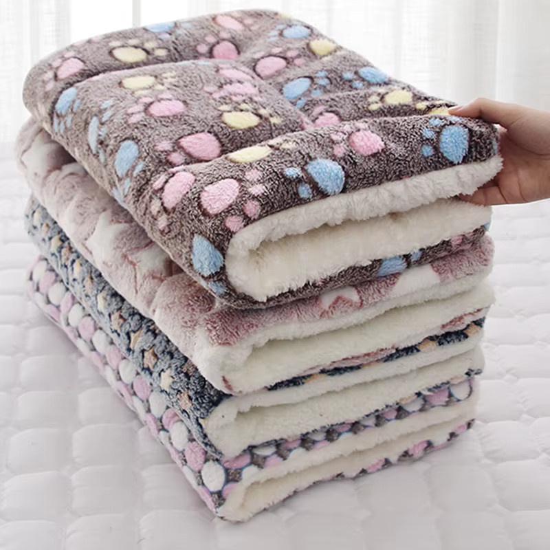 Pawstrip Hundebett aus Mikrofaser, warme und isolierte Hundeschlafmatte für kleine, mittelgroße und große Hunde, braun/mehrfarbig, B/T/H: 82 x 62 x 25 cm - Bild 3
