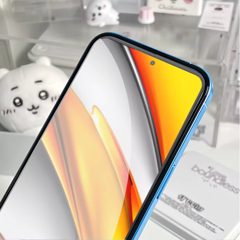 3er-Pack gehärtetes Glas Displayschutzfolie für Xiaomi Poco F3, transparent, 9H Fingerabdruck-Entsperrung und Anti-Explosion-Schutz - Bild 4