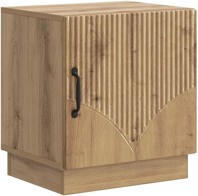 vidaXL Nachttisch in Eiche Vintage, Holzwerkstoff, Farbe Braun, B/T/H: 43 x 34,5 x 47 cm - Bild 1