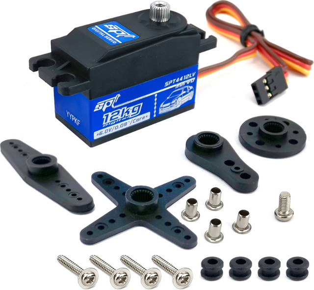 SPT Standard Digital Servo, 12kg Metallgetriebe, für RC Auto Drift 1:10 1:12 Starrflügler Roboterarm FPV Drohnen Bootsmodelle - Bild 1