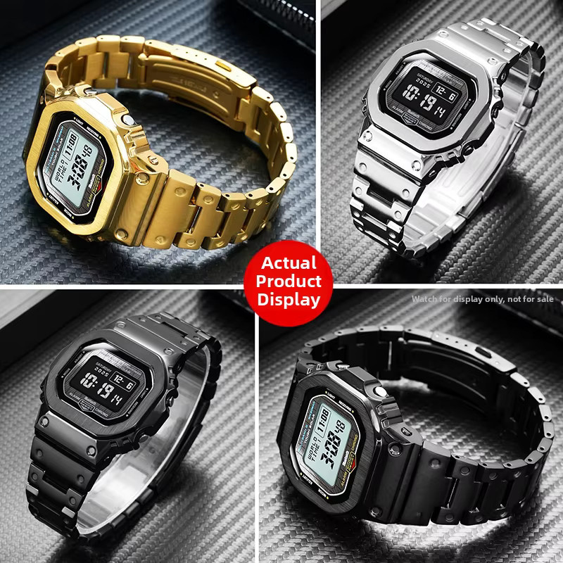 Casio Mod-Kit Edelstahlgehäuse & Armband, Edelstahl, Silber, Herren - Bild 3