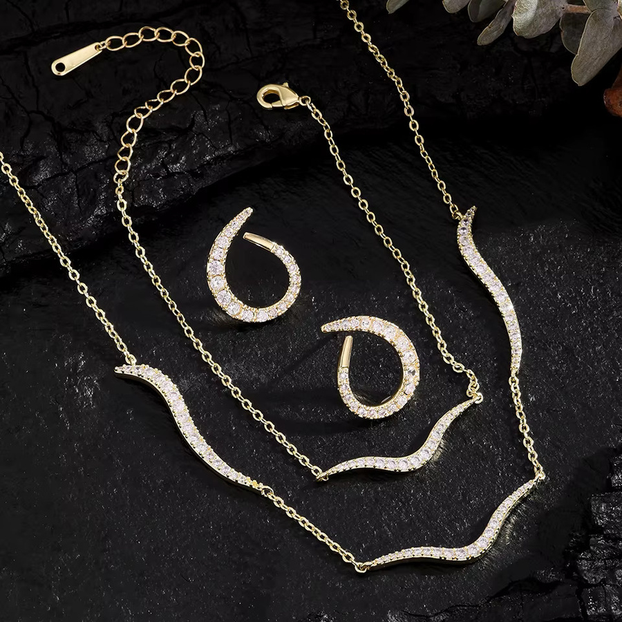 ZAKOL Schmuck-Set, Gold, Zirkonia - Bild 3