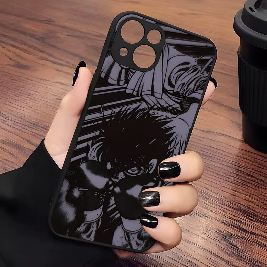 Hajime No Ippo Anime Kunst Handyhülle Matt Transparent für iPhone 16 15 14 13 12 Pro Max Mini 7 8 11 Cover - Bild 2