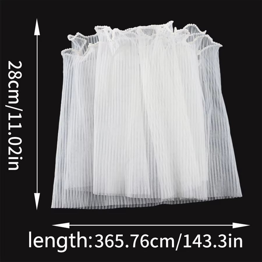 homearound Wellengarn Plissee Mesh Spitze für Blumenstrauß-Verpackung und Dekoration, Breite: 28 cm, 4 Yards pro Beutel - Bild 3