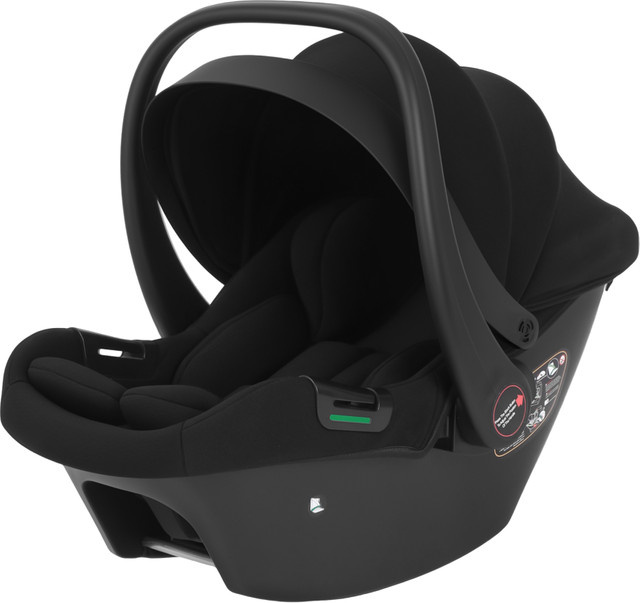 BabyVoyage Baby-Autositz für Neugeborene in Schwarz mit I-Size Zertifizierung, Sonnendach und Seitenschutz, geeignet für 0–13 kg - Bild 1