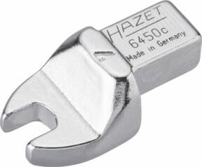 Hazet Einsteck-Maulschlüssel 6450C-7 mit 7 mm Außen-Sechskant Profil und 9 x 12 mm Einsteck-Vierkant in Silber - Bild 1