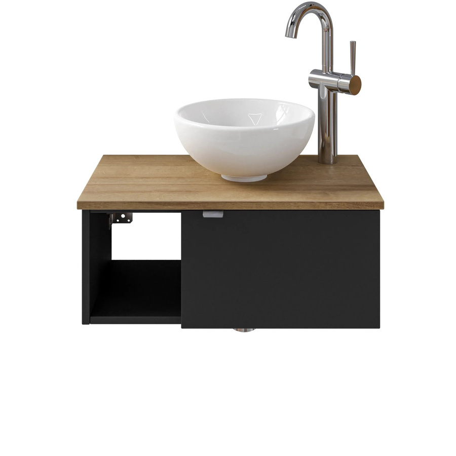 Pelipal Einzelwaschtisch Serie 6915 Schwarz mit Softclose Breite: 61 cm - Bild 2