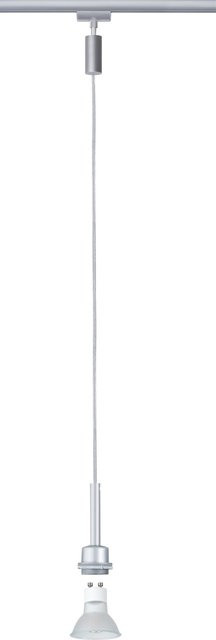 Paulmann URail LED-Pendelleuchte DecoSystems in Chrom Matt/Silber mit Adapter für Schienensysteme - Bild 1