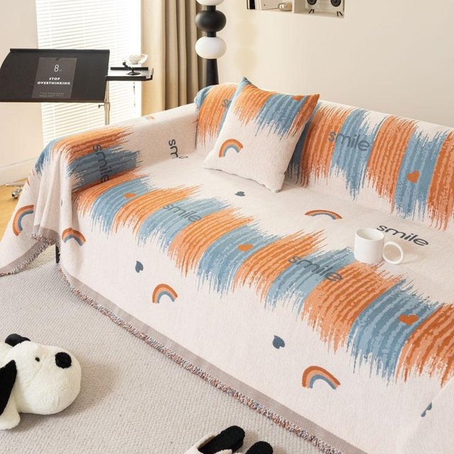 Universeller Chenille Sofabezug von Super Six als All-Inclusive Sofaüberwurf und Sofadecke, B/B: 180 x 130 cm - Bild 1
