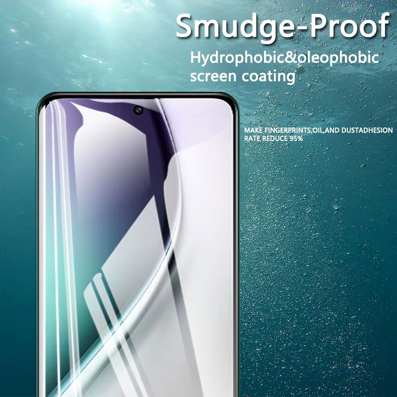HD Displayschutzfolie aus gehärtetem Glas für Vivo Y300, transparent, kratzfest und fingerabdruckresistent - Bild 2