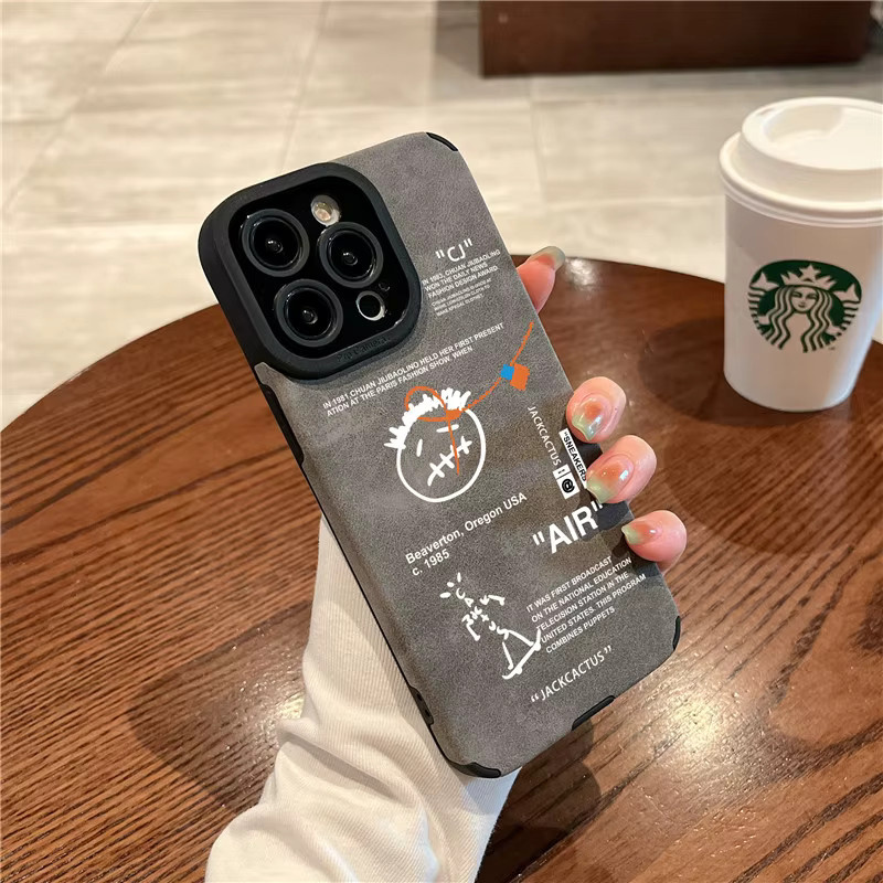 Travis Sneaker Handyhülle aus Wildleder-Leder für iPhone 11 bis iPhone 17 Pro Max Plus Air in Blau - Bild 2