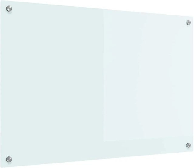 vidaXL Küchenrückwand aus gehärtetem Glas in Weiß, B: 90 cm, H: 60 cm - Bild 1