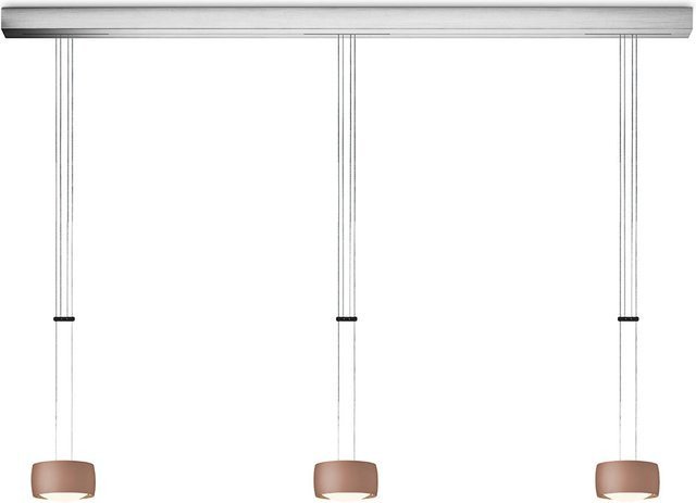Oligo Grace 3-flammige LED-Pendelleuchte in Satin Copper mit Tunable White und Höhenverstellbarkeit - Bild 1