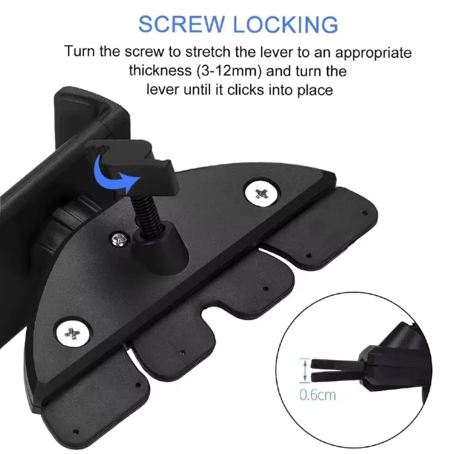 VIKEFON Universal Handyhalterung für das Auto mit 360 Grad Rotation für CD-Slot, Schwarz - Bild 2