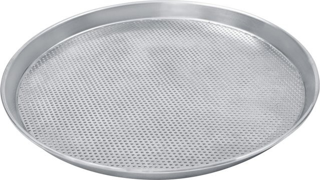 Schneider Pizzablech rund aus Aluminium, silber, Höhe: 2,5 cm, Durchmesser: 36 cm - Bild 1