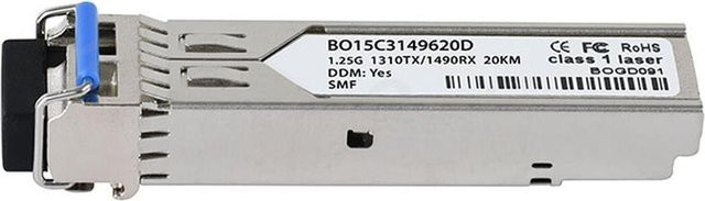 BlueOptics SPL-34-43-GB-BX-BO Netzwerk-Transceiver-Modul SFP Faseroptik 1250 Mbit/s Silber - Bild 1