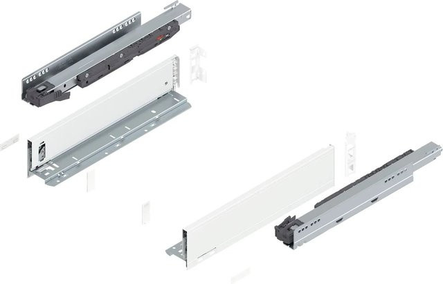 Blum Legrabox Pure Set Schubladenauszug Höhe M Tip-On Vollauszug Seidenweiß 400 mm 1 Paar - Bild 1