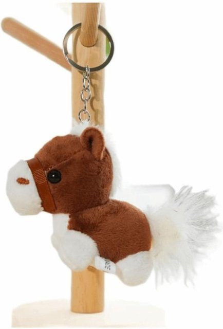 Yiran toy Schlüsselanhänger Mini Plüschpferd, Unisex - Bild 1