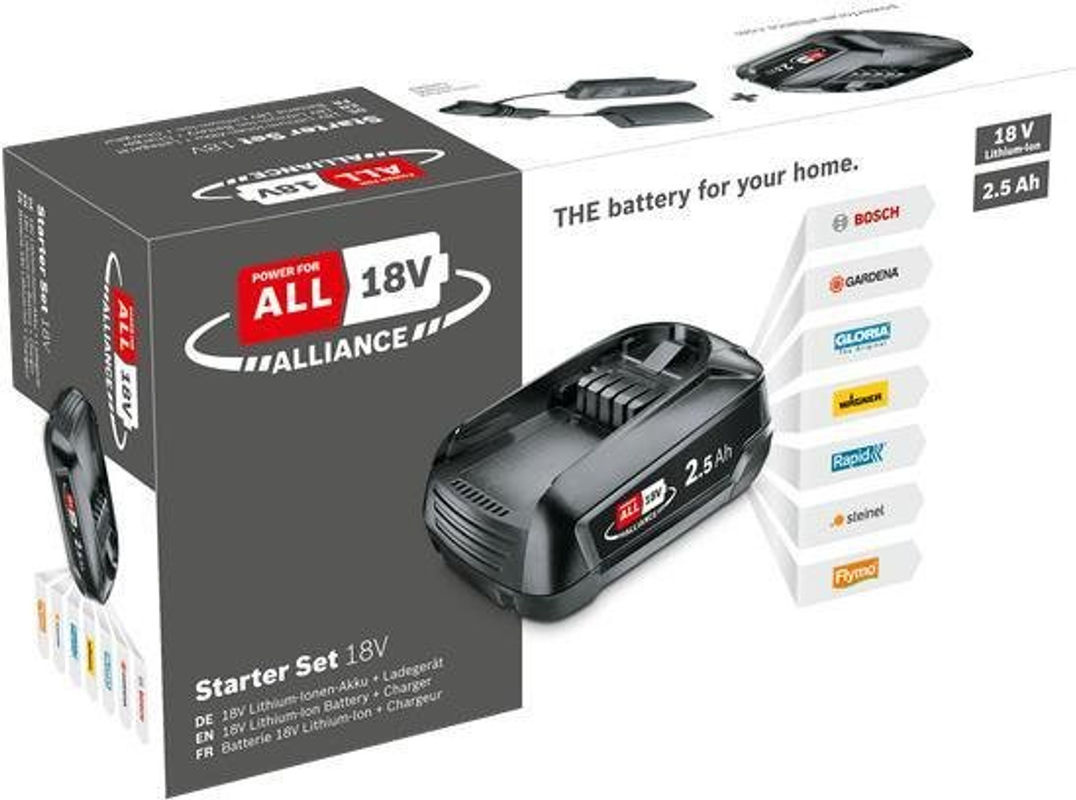 Bosch Home and Garden 18V Starter-Set mit 2,5Ah Li-Ion Akku und AL 18V-20 Ladegerät, schwarz - Bild 4