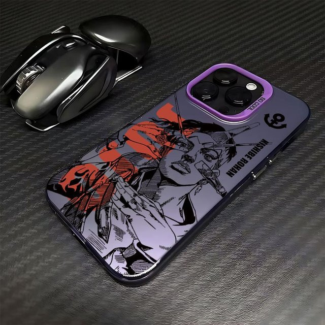 Anime JOJO's Bizarre Adventure Handyhülle für iPhone in Multicolor mit Anti-Fall Matt-Finish - Bild 1