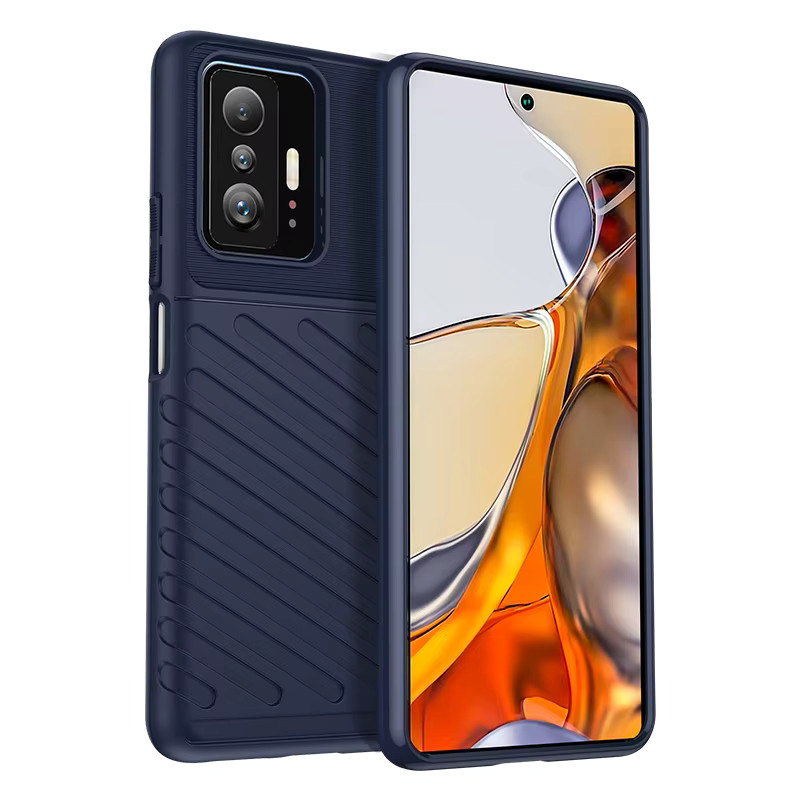 Stoßfeste Silikon-Handyhülle für Xiaomi 11t und Xiaomi 11t Pro in Schwarz - Bild 5