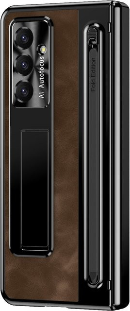 Samsung Galaxy Z Fold8 Ultra 5G Klapphülle in Braun mit H9 Hart Display Glas - Bild 1